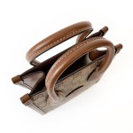 古驰 Retro 系列 GG Supreme 老花拼皮迷你托特包